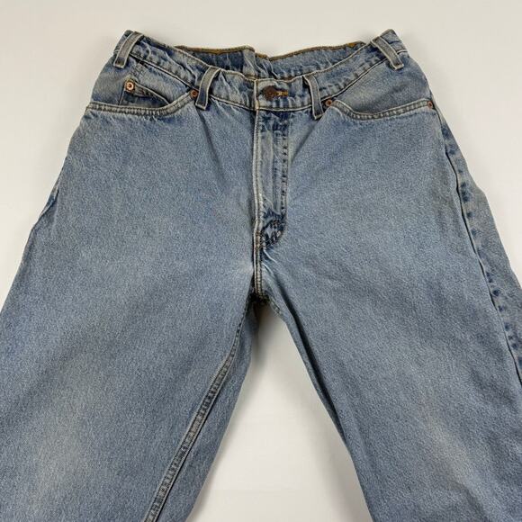 Vintage Levis 560 Light Blue Denim Faded Jeans 90s Orange Tab Fits like 32x28 - Picture 3 of 10